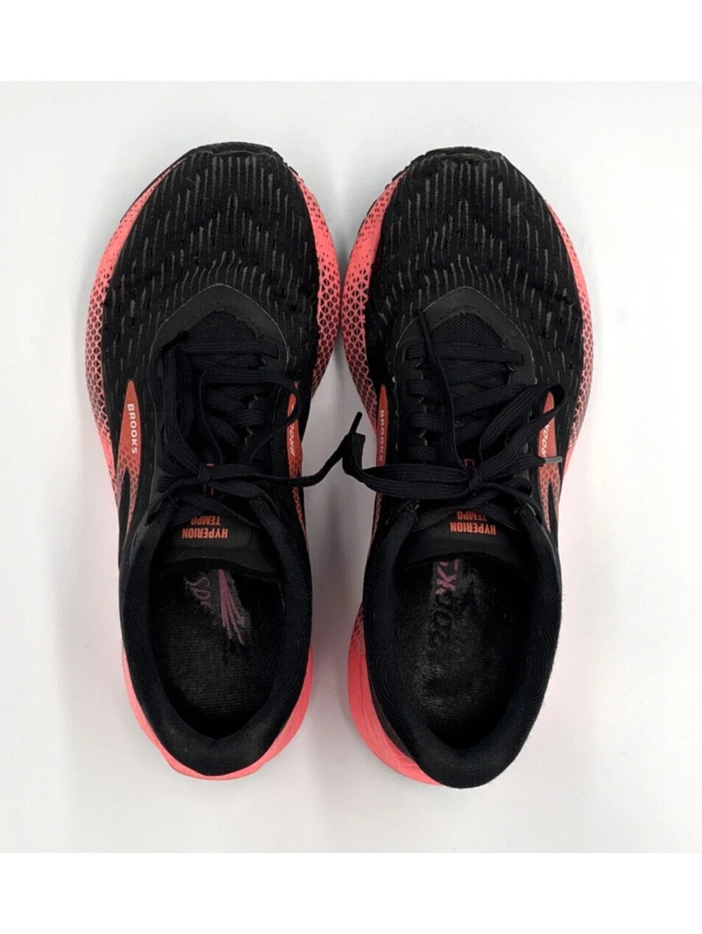 Brooks Hyperion Tempo Running Shoes Women's Size 7 Black Pink Trainers